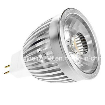 MR16 5W COB 350-390lm 3000k Warmes weißes Licht LED-Punkt-Birne (12V)